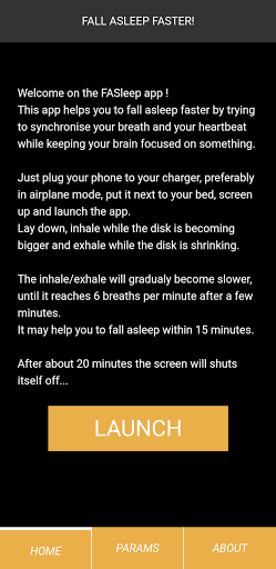 Android application FASleep - Fall asleep faster screenshort