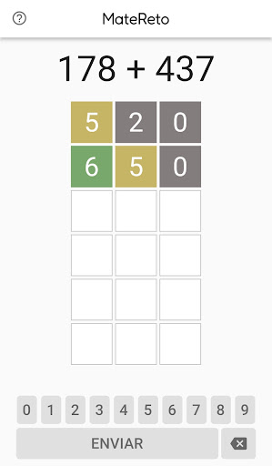 Android application MateReto screenshort