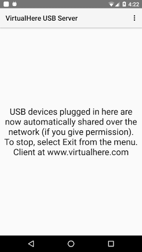 Android application VirtualHere USB Server screenshort