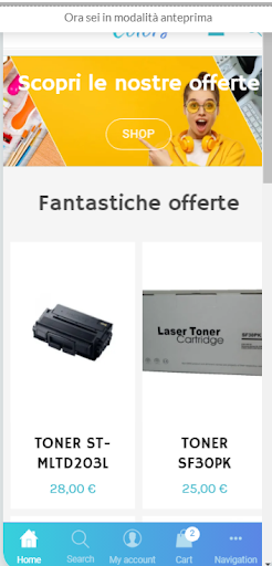 Android application Colors Cartoleria screenshort