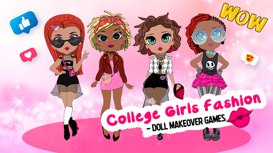 College Girls Fashion - Doll Makeover Games 1.2 APK screenshots 1