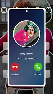 Scary Granny Teacher fake call