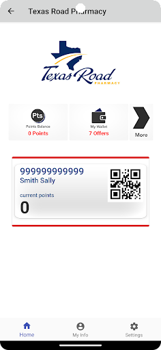 Texas Road Pharmacy Rewards Screen 2