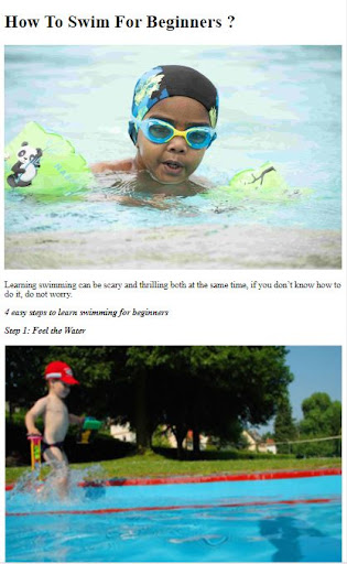 How to Do Swimming Screen 2