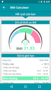 Máy tính BMI Cân nặng lý tưởng