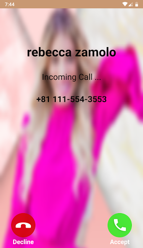 Fake Call From rebecca zamolo Screen 2