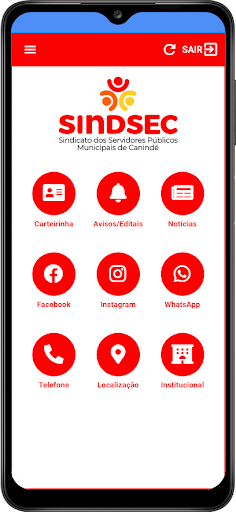 Android application SINDSEC CANINDÉ screenshort