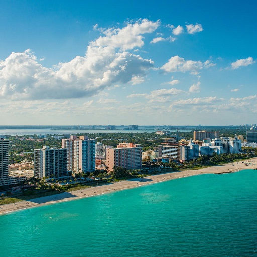 Miami City Wallpaper HD logo