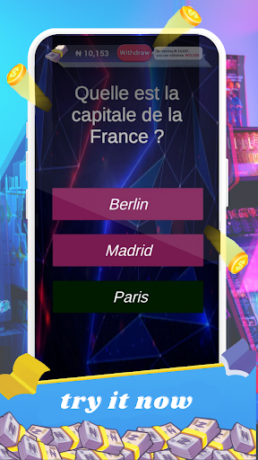 Million Quiz: Play Learn Screen 3