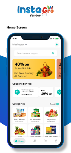 Android application InstaGro screenshort