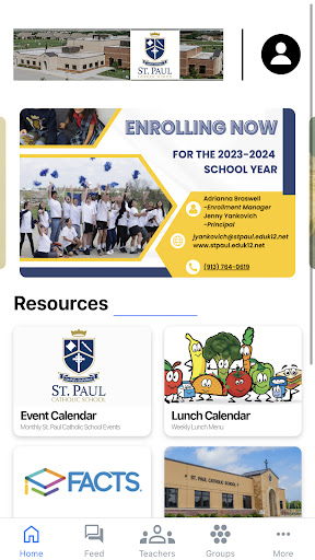 Android application St Paul Catholic School Olathe screenshort