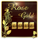 Gold Rose Keyboard Theme icon