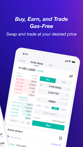 Loopring Wallet: L2 Dex & Defi Screen 2