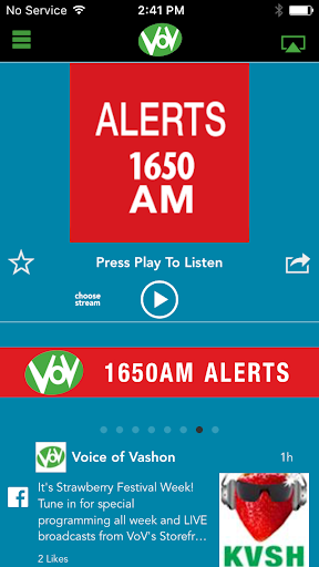 Voice of Vashon - KVSH 101.9FM Screen 2