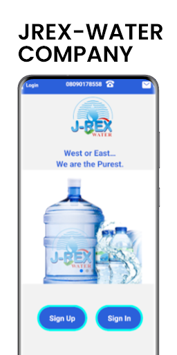 Android application J-Rex Water App screenshort