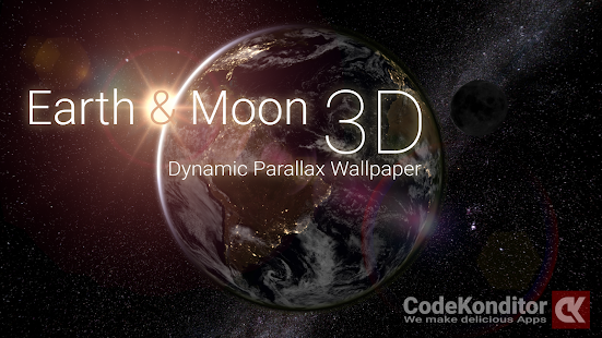 Earth Moon 3D Live Wallpaper