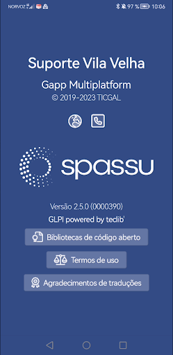 Android application Suporte Vila Velha screenshort