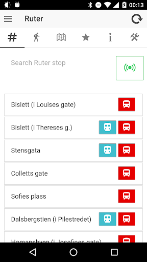 Android application Ruter Go screenshort