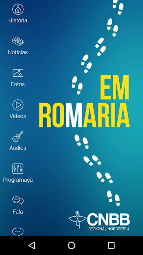 Android application Em Romaria screenshort