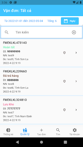 FMexpress Screen 3