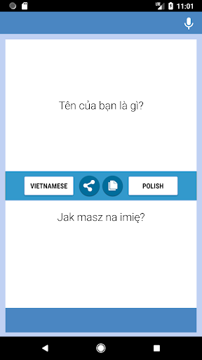 Android application Vietnamese-Polish Translator screenshort