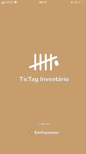Android application TicTag Inventário screenshort