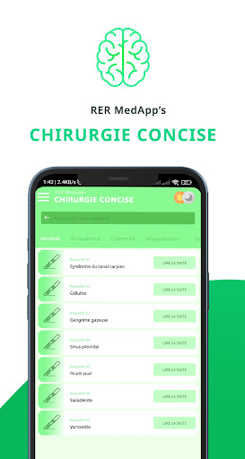 Aperçu de l'application