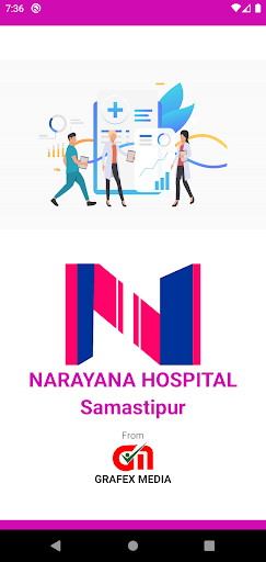 Android application Narayana Hospital Samastipur screenshort
