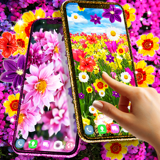 Flowers live wallpaper Logo