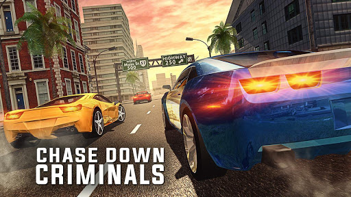 Flying Police Robot Fighting Rope hero Crime City