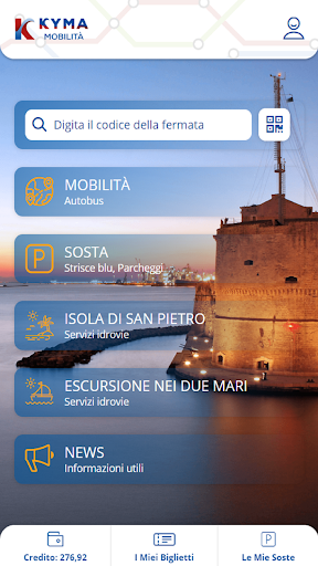 Android application KYMA Mobilità screenshort