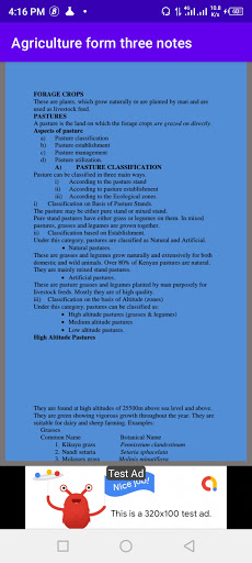 Agriculture form three notes