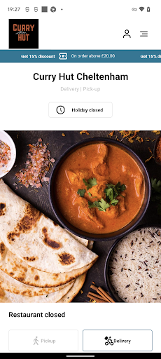 Android application Curry Hut Cheltenham screenshort