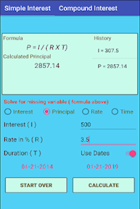 Simple sale interest calcu