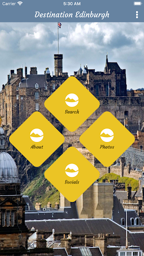 Android application Destination Edinburgh screenshort