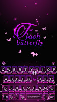 screenshot of Flash Butterfly Keyboard Theme
