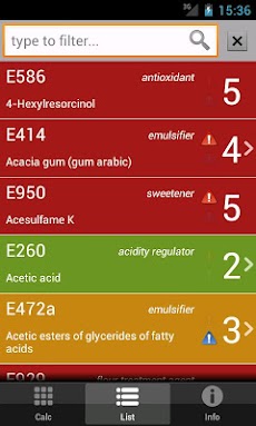 E Numbers Calc: Food Additivesのおすすめ画像4