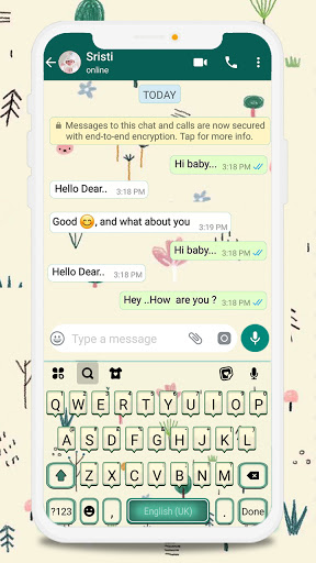 Android application Social Chat Doodle Keyboard Ba screenshort