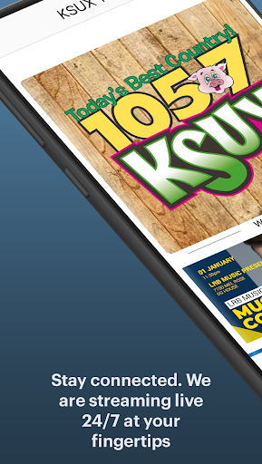 Android application KSUX 105.7 screenshort
