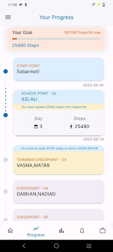 500K Step Challenge Screen 3