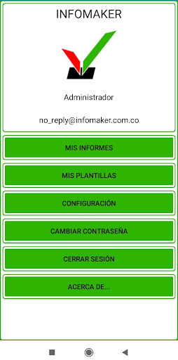 Android application Infomaker screenshort