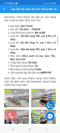 Siêu thị miền nam Hanatech