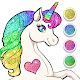 Unicorn Dress Up Coloring Book