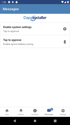 CapaInstaller Agent Screen 3