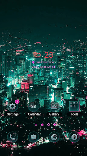 Android application Night of City - Wallpaper screenshort