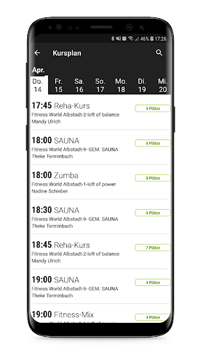 Fitness World Albstadt Screen 2