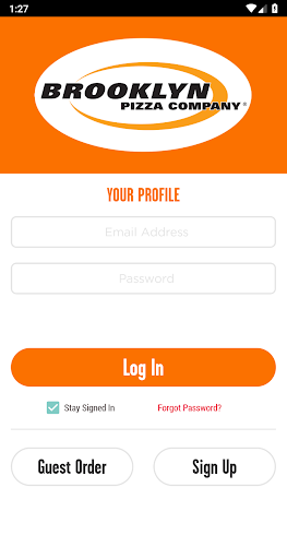 Android application Brooklyn Pizza Company screenshort