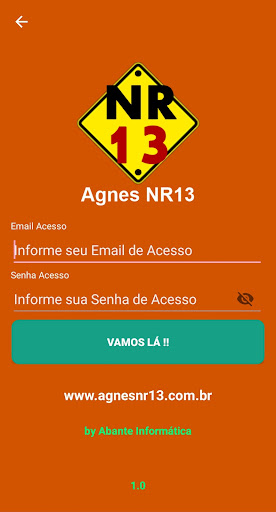 Android application AgnesNR13 - Apoio screenshort