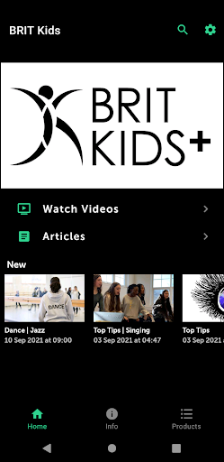 Android application BRIT Kids screenshort