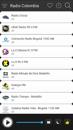 Colombia Radio FM AM Music Screen 3
